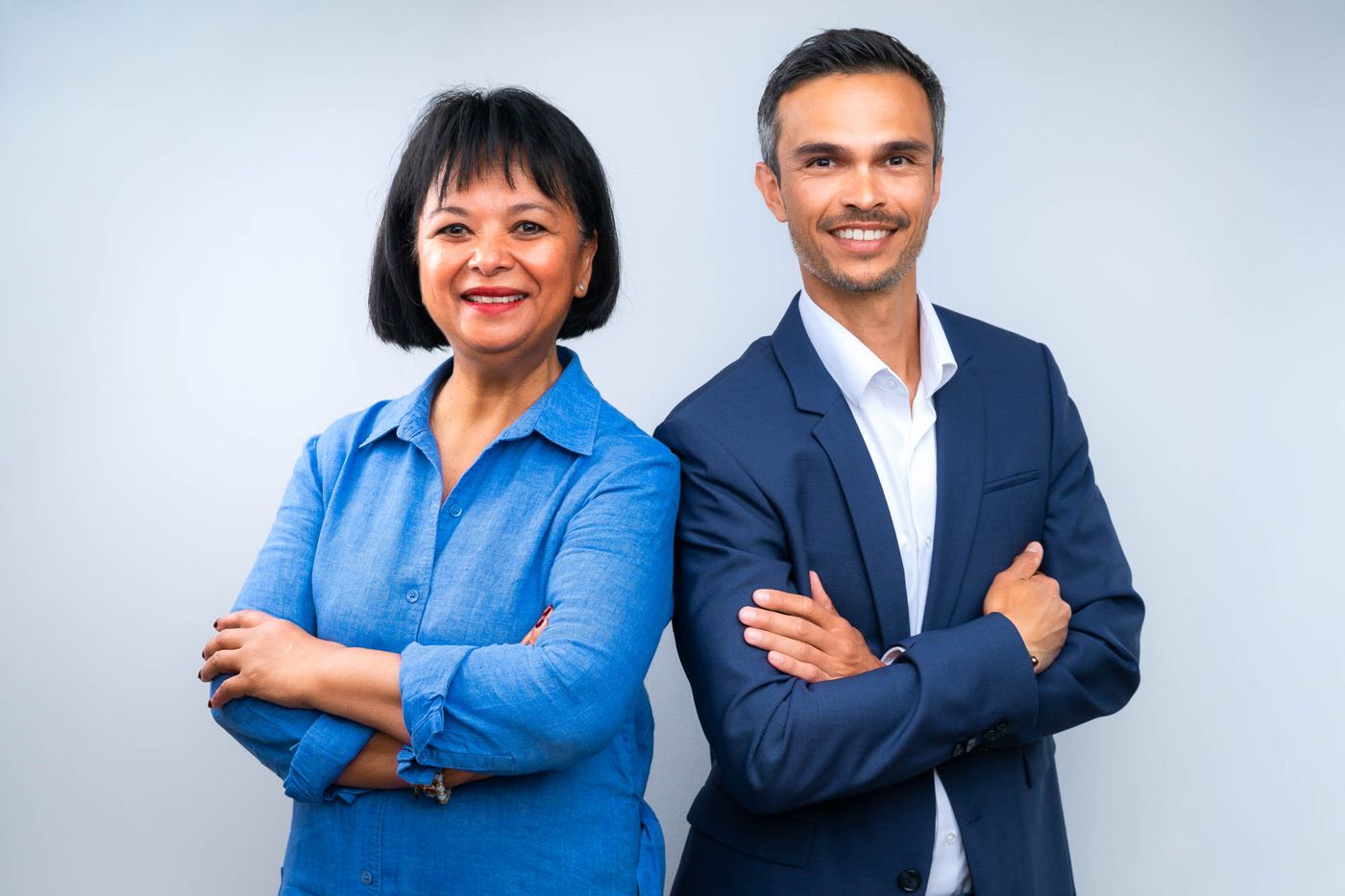 Martine Samou-Duval et Romain Duval, consultants immobiliers à La Seyne-sur-Mer